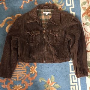 Cropped Corduroy Jacket